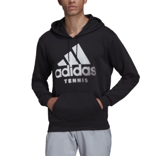 adidas Bluza z kapturem Hoody Category Graphic (mieszanka bawełny) czarna Mężczyźni